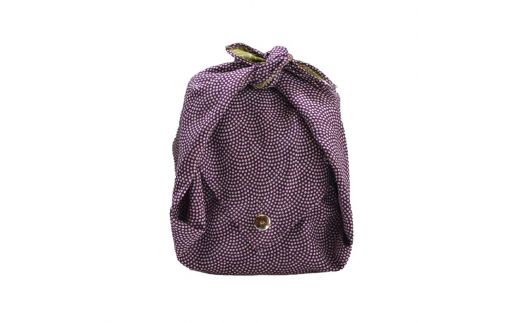 お手前セット IPPUKU手づつみ 紫 鮫小紋 SR-1161 茶道具 セット 風呂敷 茶碗 棗 茶杓 茶筅筒 茶筅 木製 コースター 天然木 漆器 ギフト工芸品 国産復興 震災 コロナ 能登半島地震復興支援 北陸新幹線 F6P-0979