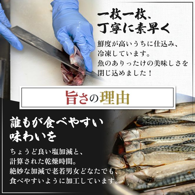 とろサバ 干物 6枚 お試し ハーフサイズ おひとり様 簡単調理 冷凍保存　1枚約200g前後×6枚　合計約1.2kg前後