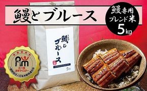 （予約受付）【五ツ星お米マイスター】 うなぎ専用米「鰻とブルース」 5kg こだわりのブレンド米 コメ 白米 精米 H056-202