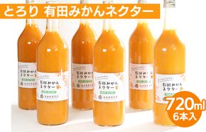 とろり みかんネクター720ml ×6本◇【無添加100%ストレートジュース】【有田みかんジュース】
※着日指定不可
※北海道・沖縄・離島への配送不可