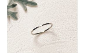 プラチナ 丸つち目 細リング（ハンドメイド）【サイズ：8号】 232238_WW132VC02