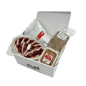 【ふるさと納税】＜選べる内容量＞「但馬鴨鍋」 出石そば付 3～4人前・4～5人前 鴨肉・鍋ダシ・つくね・出石そば セット 但馬鴨 鴨肉 鶏肉 お肉 もも モモ肉 出汁 だし ソバ 蕎麦 麵類 鍋セット 惣菜 冷凍 国産 兵庫県 新温泉町 送料無料