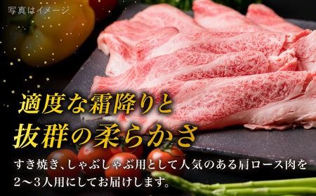 【すき焼き/しゃぶしゃぶ】高級霜降り 肩ロース スライス 500g A4ランク 糸島 黒毛和牛 【糸島ミートデリ工房】 [ACA062] 牛肉 肩ロース スライス 赤身 焼肉 すき焼き しゃぶしゃぶ 肉 和牛