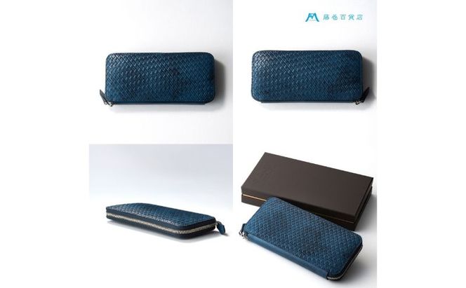 財布 二宮五郎商店 藤巻百貨店別注 アジログレイン ラウンドジップウォレット 皮 革製品 皮革製品 ファッション 小物 お札 小銭 カード ケース ウォレット　【 墨田区 】 ファッション小物 