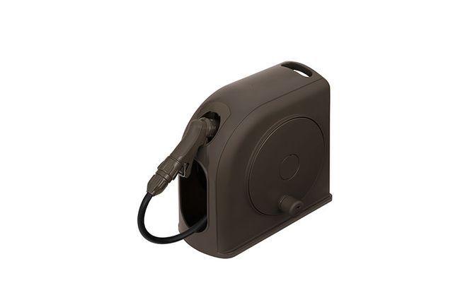 フルカバーホースリール スリムHG 15M FSHG-15 ダークブラウン ホース ホースリール スリム 散水ホース 水まきホース 15m フルカバー カバー付き 水やり 水撒き 散水 ガーデニング 家庭菜園 洗車 掃除 アイリスオーヤマ  新生活