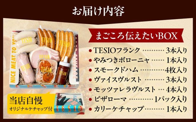TESIOの自家製ハム＆ソーセージ 『まごころ伝えたいBOX』 豚肉 ハム ソーセージ 小分け 真空パック 沖縄市 / TESIO[BCAD003]