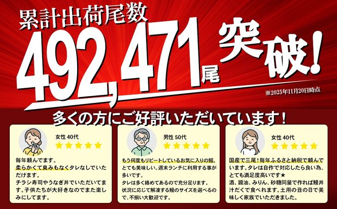 〈最短翌日発送〉【訳あり】さかい河岸水産 国産 うなぎ 蒲焼き 6尾 680g以上！ ※サイズ不揃い 人気 小分け K2739