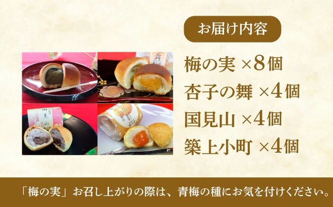 【老舗の菓子屋 鹿の子】和菓子 詰め合わせ「いろどり」4種 20個《築上町》【有限会社 御菓子司 鹿の子】[ABAC013]