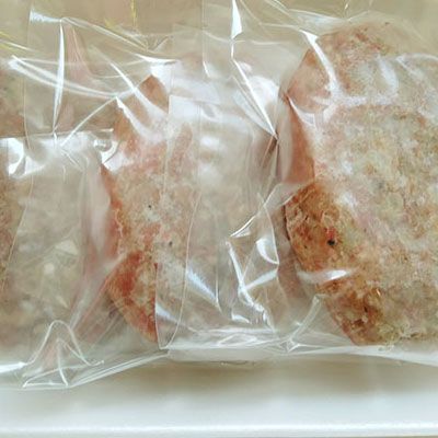 手ごねハンバーグ 140g×6個 由利牛＆県産豚肉(個包装 冷凍 ハンバーグステーキ)