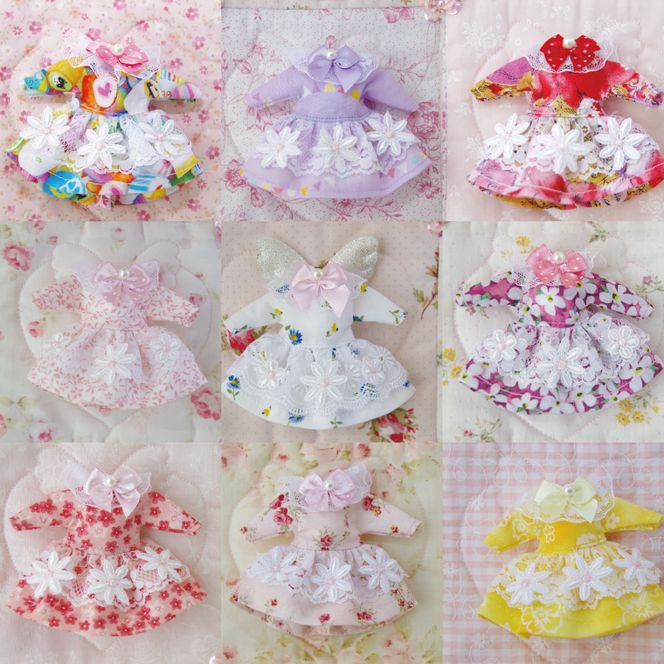 おやゆび姫の妖精ワンピース　タペストリー【手作り ハンドメイド 手芸】（CF105）