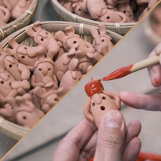 ＼小さな癒し♡益子焼あげあげはにわkid's ／ 益子焼 はにわ 5個セット｜土のめぐみ 益子焼 飾り 癒し はにわ kid's セット 置物 （DU001)