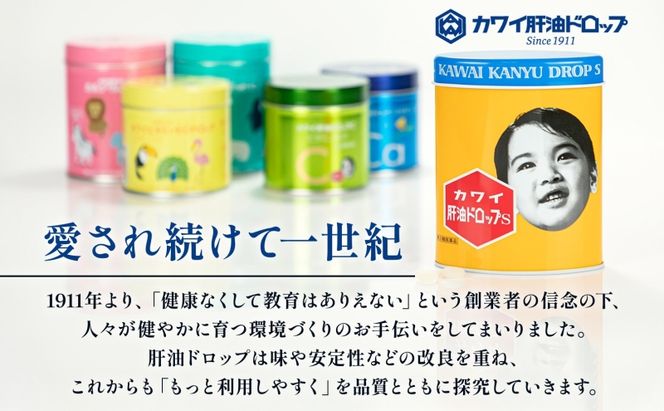 カルシウム 肝油ドロップ 300粒 2缶セット 計600粒 栄養機能食品 肝油 ドロップ メロン風味 ビタミン 水なし ゼリー 河合薬業株式会社 飴 子ども 高齢者 教育機関 定番製品 ビタミンA ビタミンD
