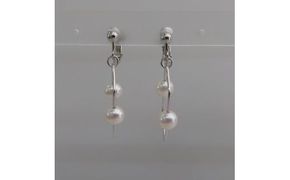 20-28伊勢志摩あこや本真珠イヤリング・レクタングルR