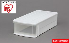 チェスト4個セット L ホワイト／クリア 収納 インテリア 衣替え シンプル アイリスオーヤマ 