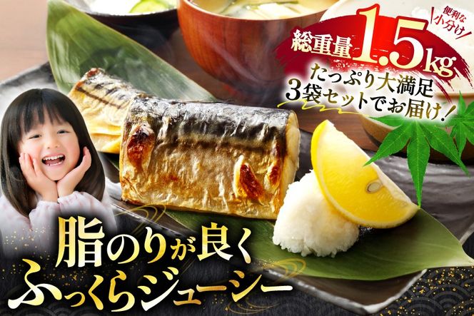 訳あり 骨取り さば 切身 計1.5kg (500g×3p) 小分け 無塩 無添加 [足利本店 宮城県 気仙沼市 20565640] 訳アリ 骨取 サバ 鯖 わけあり