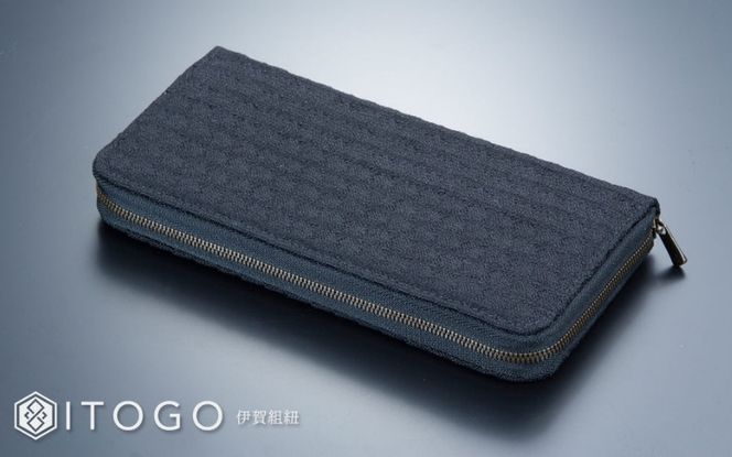 伝統的工芸品 伊賀組紐 長財布歌舞伎：墨黒 itog0006