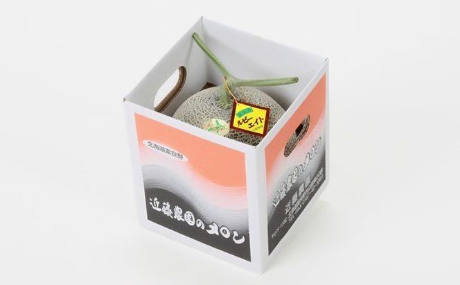 【2026年夏発送】富良野産 赤肉メロン 大玉 1玉（2kg以上）[近藤農園] メロン フルーツ 果物 新鮮 甘い 贈り物 ギフト 道産 ジューシー おやつ ふらの ブランド 夏 北海道 富良野市