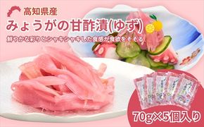 みょうがの甘酢漬け（ゆず風味）70g×5パック