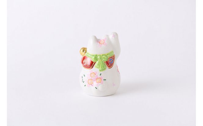 3.5号左団扇招き猫　桜盛 172111_CY13005