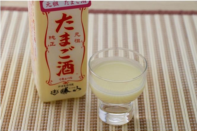 勝山 たまご酒（3本セット）　【 お酒 昔ながらの製法 ミルク割り カクテルベース ホットカクテル アルコール飲料 】 041009_AE009