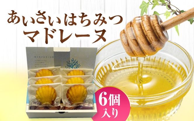 焼き菓子 はちみつ使用 あいさいはちみつマドレーヌ ６個入り 洋菓子 マドレーヌ はちみつ 愛西市 / エール・ブランシュ 【配達不可：離島】 [AEAU010]