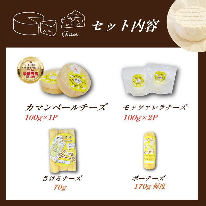 【国内コンテスト最優秀賞受賞！】ナチュラルチーズセット （カマンベールチーズ モッツァレラチーズ さけるチーズ チーズ 詰め合わせ 人気）