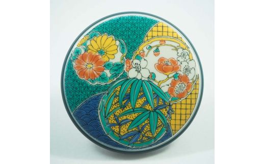 九谷焼ワイヤレス充電器 丸形 麗和 はなまる 九谷焼 ワイヤレスチャージャー スマホ充電器 ワイヤレス充電器 充電器 インテリア 伝統工芸 工芸品 国産 日本製 復興 震災 コロナ 能登半島地震復興支援 北陸新幹線 F6P-2011