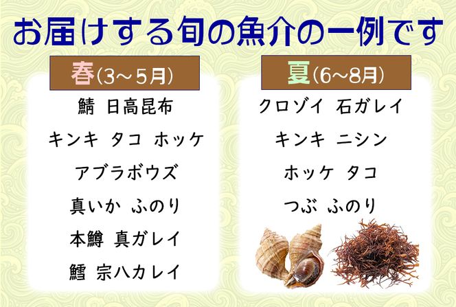 北海道産 旬の魚介 4～5種 お楽しみ詰め合わせ セット