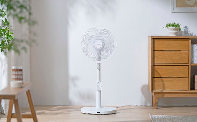 扇風機 DCリビング扇 首振りメカ式 LFD-307LE-W ホワイト DCモーター アイリスオーヤマ リモコン付き リビング タイマー付き 左右首振り 風量調整 節電 パワフル シンプル おしゃれ 省エネ リビング扇風機 dc扇風機 DC リビングファン