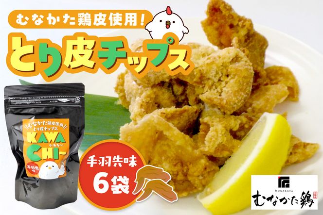 【道の駅むなかた】むなかた鶏 とり皮チップス（手羽先味）_HA0713