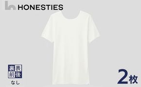 ons0490 [MENS]裏表前後なし インナースタンダード Tシャツ L(白) 2枚 メンズ