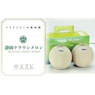 クラウンメロン（白等級）中玉　2玉入 果物類 メロン青肉 
