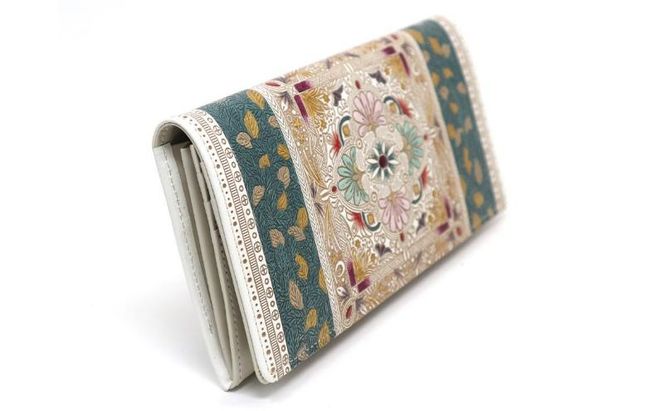 【文庫屋大関】束入れ 黄金のタピ【皮革工芸品】 財布 お札 お札入れ 長財布 カード 小銭 牛革 手作り 日本製 墨田区 東京都