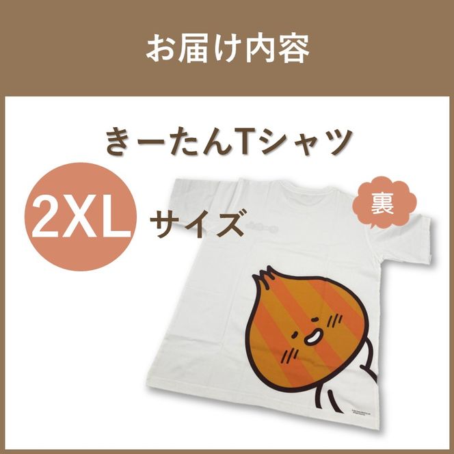 《7営業日以内に発送》きーたんTシャツ 2XLサイズ ( Tシャツ シャツ トップス 2XL イラスト 可愛い )【165-0014】