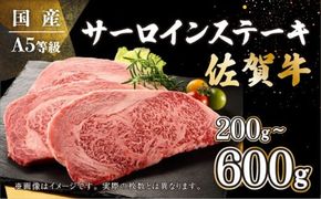 佐賀牛 サーロインステーキ 200g～600g B-954