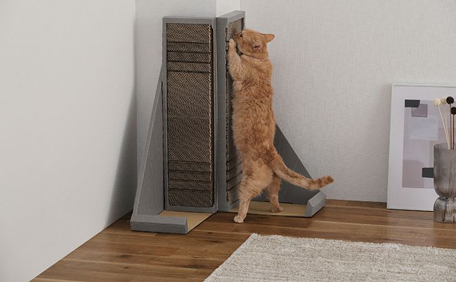 猫 爪とぎ ダンボール やすり付き爪とぎ P-YT650 アイリスオーヤマ ブラウン 段ボール 爪磨き またたび マタタビ成分 ねこ ネコ cat キャット CAT 