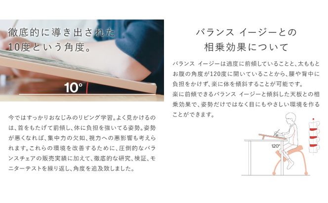 椅子 バランスイージー カバー付き イージーライティングボード L セット 選べる フレーム カラー