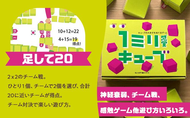 1ミリ違いのキューブを見抜くゲーム「1ミリ感覚キューブ」【キッズデザイン賞「経済産業大臣賞」受賞】【 テーブルゲーム 神奈川県 小田原市 】 142069_GB010