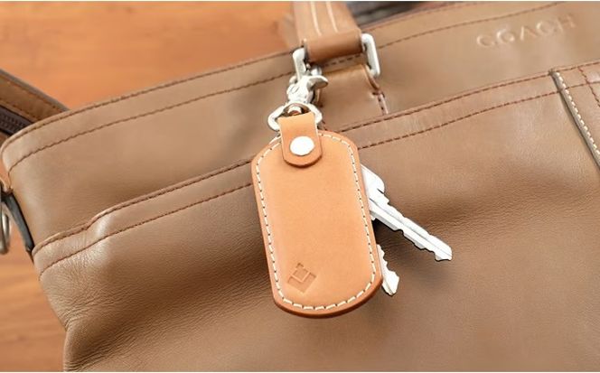 牛革 シンプルキーホルダー ナチュラル | 本革 レザー 革製品 鍵 ナスカン 男女兼用 メンズ レディース 革小物 日本製 北海道 滝川市