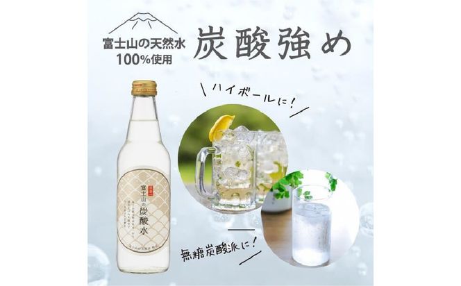 【３か月連続】富士山の炭酸水（340ml瓶×20本）＜毎月お届けコース＞ FBB018