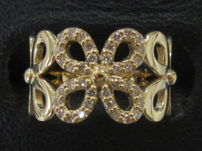 K18YG 0.18ct ピンキーリング SWCB002-yg