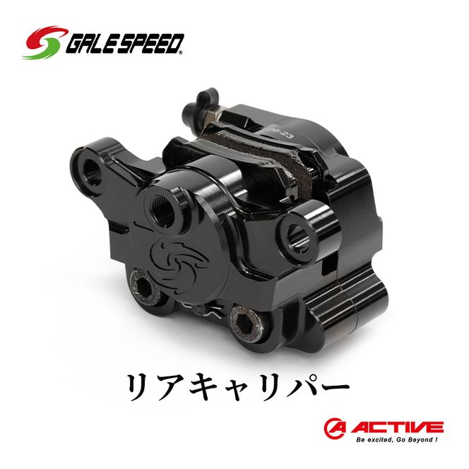 GALESPEED ビレット・リア2Pキャリパー（アキシャル84mm） ブラックアルマイト 