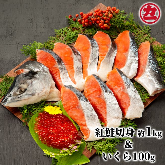 20-235 塩紅鮭姿切身＆ますいくら醤油漬けセット