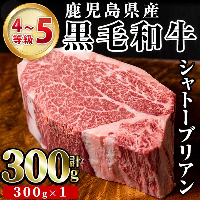 鹿児島県産黒毛和牛4～5等級シャトーブリアン(300g)国産 和牛 牛肉 牛 お肉 シャトーブリアン ステーキ ヒレ肉 【スーパーよしだ】akn058-17