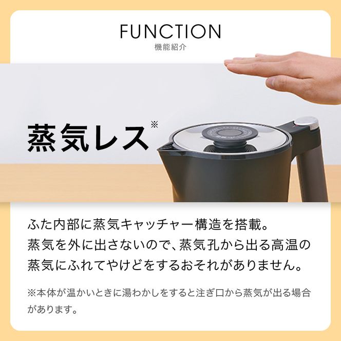 タイガー魔法瓶 温度調節機能付き電気ケトル　PTQ-A100HS　スレートグレー【 大阪府門真市 家電 電化製品 キッチン家電 生活家電 新生活 新生活応援 】 272230_AZ036VC01