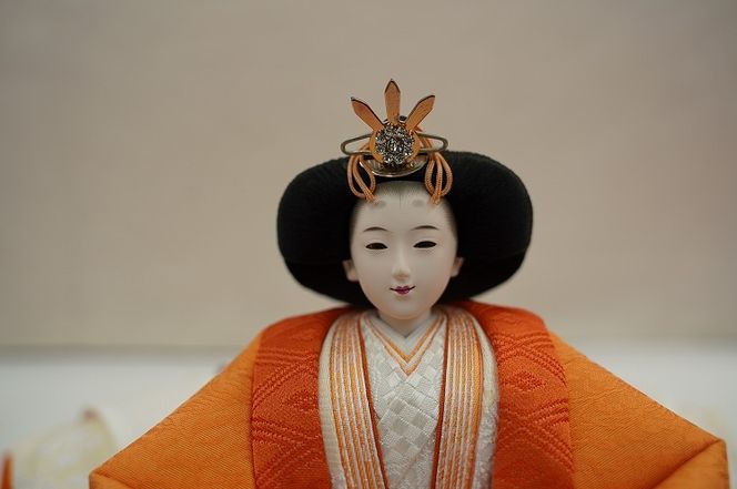 【収納飾りセット“山科”】人形作り40年 “平安天鳳”作 丹後ちりめん 人参草木染め 手作り ひな祭り 木製 今どき かわいい おしゃれ モダン 碧南 にんじん 人参 H067-172