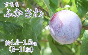 【2026年発送分】【糖度16度以上！】すもも『ふかさわ』（8〜11個入り/約1.3〜1.5kg）スモモ すもも 李 プラム フルーツ 果物 くだもの 山梨 やまなし 富士川町