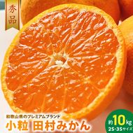 AB7310_【2026年先行予約】小粒田村みかん 2S・3Sサイズ 秀品 約10kg _ 和歌山プレミアムブランドみかん 小玉 小さい 蜜柑 ミカン フルーツ 果物 ギフト お歳暮