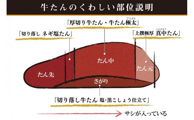 たんや善治郎　切り落し牛たん 塩黒こしょう仕立て 300ｇ【肉 牛肉 タン 仙台 名物 グルメ 厚切り 焼肉 プレミアム バーベキュー ジューシー 柔らかい 食品 ギフト 風味豊か 旨味 冷凍保存 焼き方簡単 食べ比べ 高級 贅沢】 041009_GA008