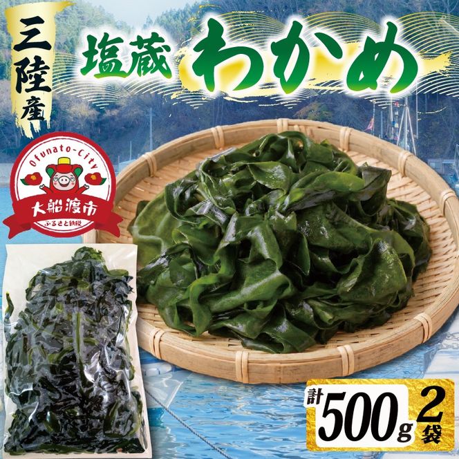 【三陸産】 塩蔵わかめ 500g(250g×2P) わかめ 小分け 若芽 湯通し 海藻 海産物 味噌汁 ごはん 夕飯 おかず しゃぶしゃぶ サラダ お刺身 刺し身 刺身 末崎 三陸 岩手県 国産 大船渡